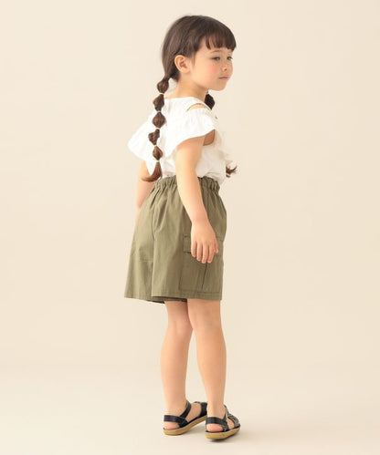 日本童裝 BE#AMS mini 荷葉邊露肩上衣 90-140cm 女童款 夏季 TOPS