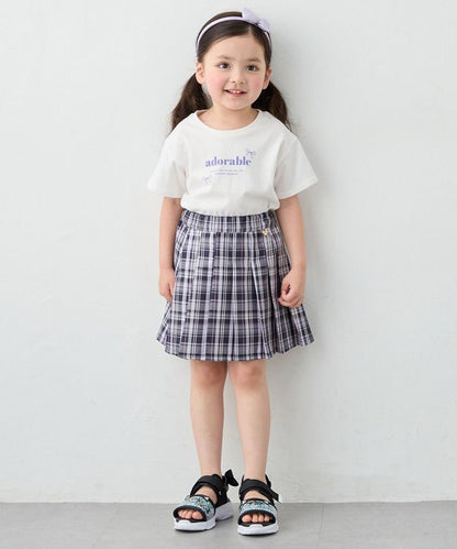 日本童裝 aF#a325 印花短袖上衣 90-160cm 女童款 夏季 TOPS