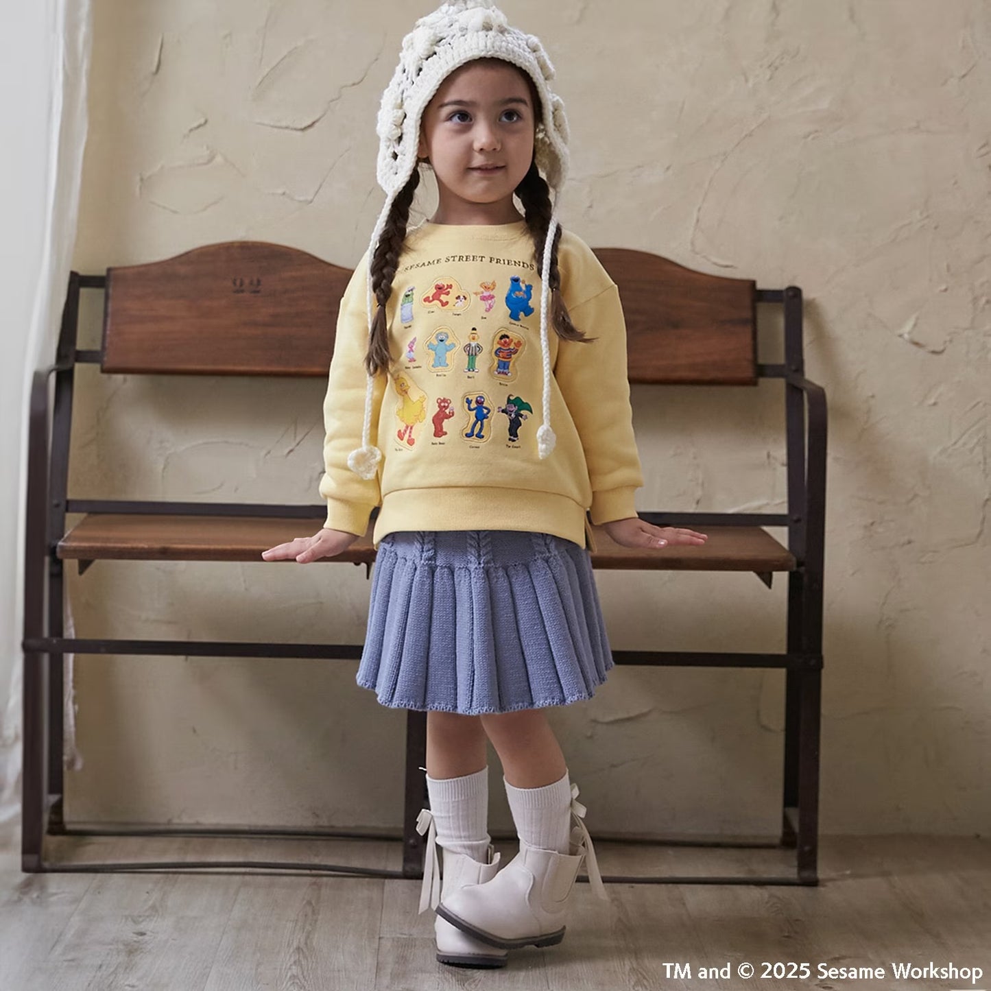 日本童裝 pe#main x SESAME STREET 芝麻街衛衣 80-130cm 男童款/女童款 冬季 TOPS