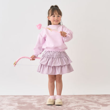 日本童裝 Ly# mine 層疊蛋糕短裙 100-150cm 女童款 冬季 SKIRTS 聖誕紅/新年紅