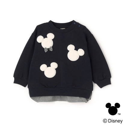 日本童裝 pe#main x Disney 毛毛圖案衛衣 80-130cm 男童款/女童款 冬季 TOPS 聖誕紅/新年紅