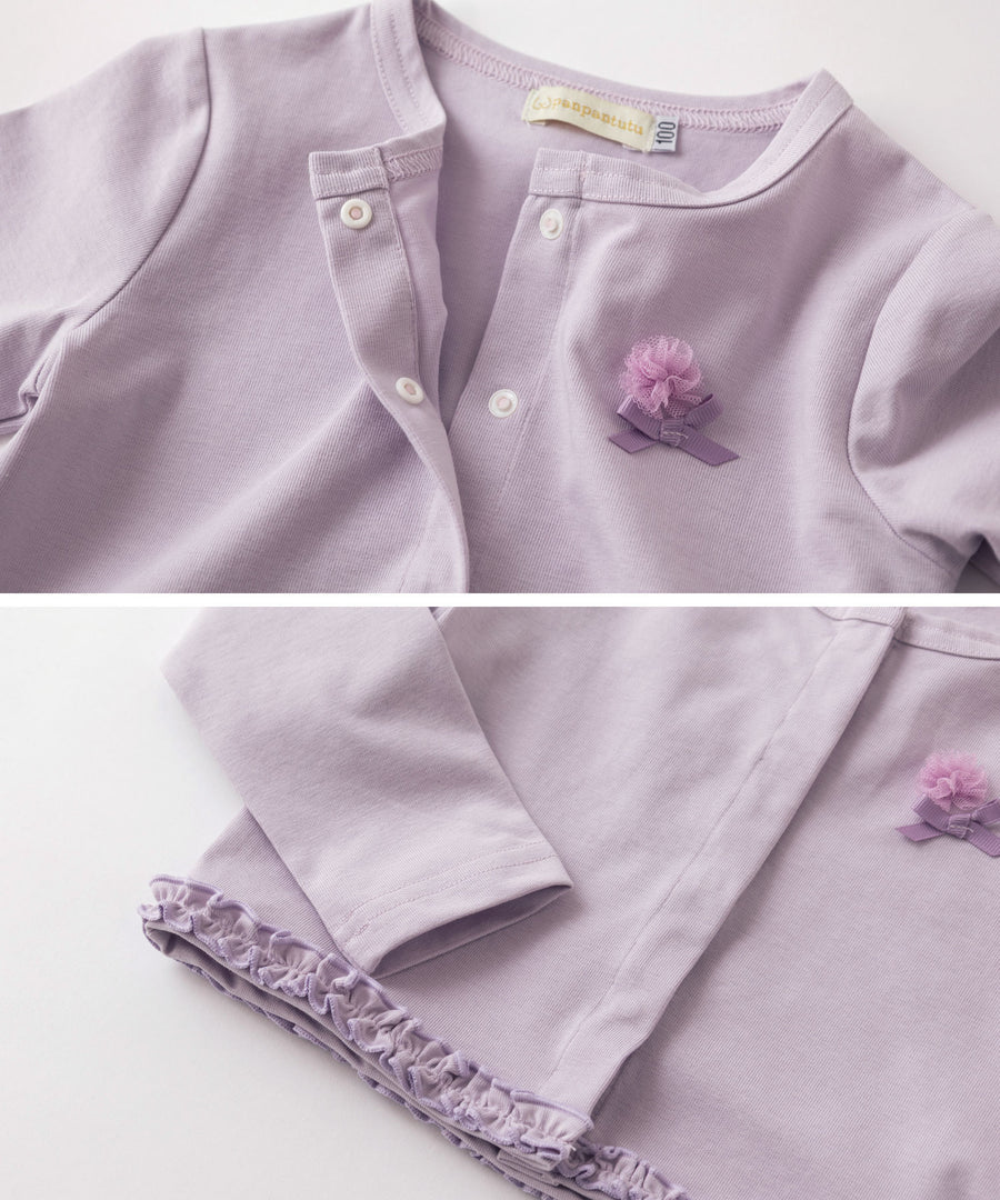 日本童裝 panpantutu 防UV 接觸冷感 抗菌 荷葉邊外套 80-150cm 女童款 夏季 OUTERWEAR