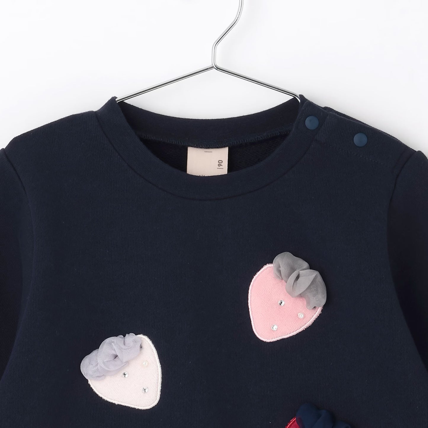 日本童裝 pe#main 士多啤梨圖案衛衣 80-130cm 女童款 冬季 TOPS