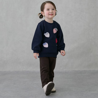 日本童裝 pe#main 防污系統 抓毛休閒褲 80-130cm 女童款 冬季 PANTS