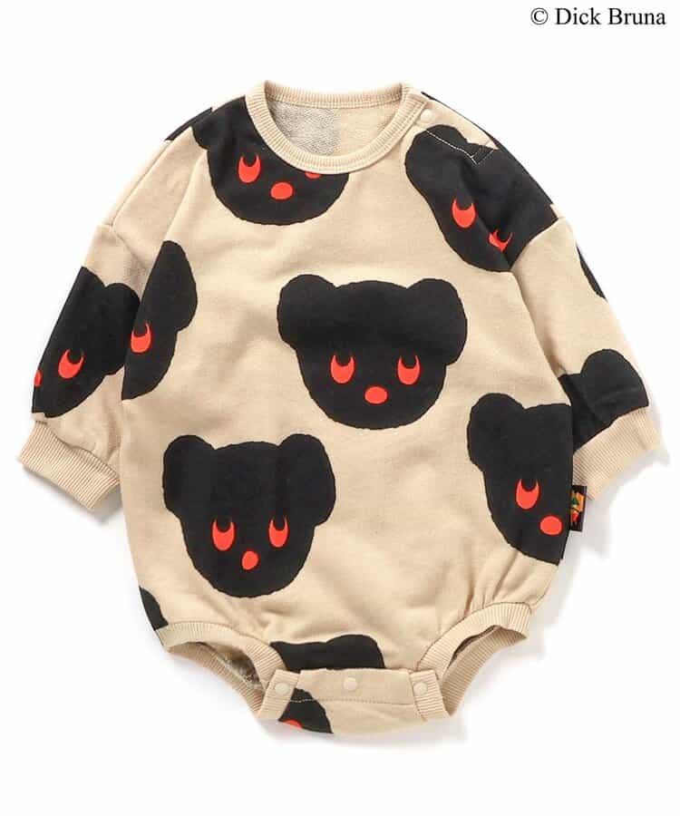 日本童裝 F.O.KIDS x Black Bear Dick Bruna 連衣 70-80cm 男童款 初生嬰兒 秋冬季 Jumpsuit 其他品牌童裝
