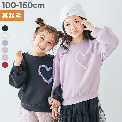 日本童裝 dev!rock 抓毛薄紗圖案衛衣 100-160cm 女童款 冬季 TOPS