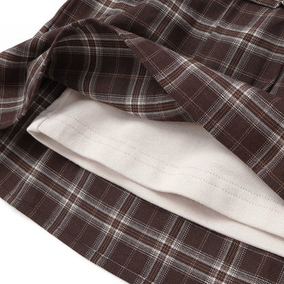 日本童裝  SLAP SLIP 假兩件格紋針織上衣 80-130cm 女童款 冬季 TOPS
