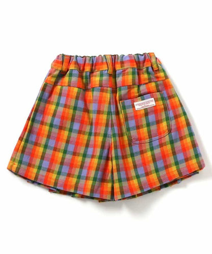 日本童裝 BREEZE 格仔百褶裙褲 80-140cm 女童款 冬季  SKIRTS PANTS Christmas 聖誕快樂特輯 聖誕服裝/飾物配件 聖誕紅/新年紅