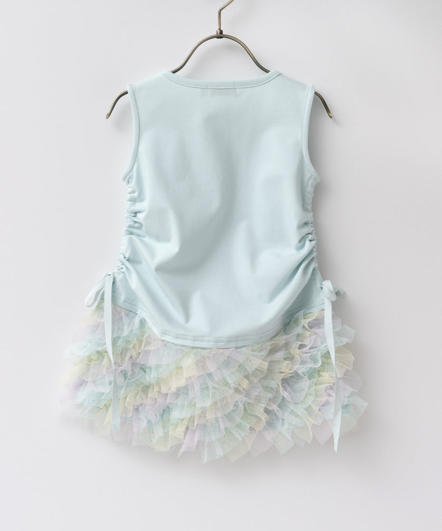 日本童裝 panpantutu 背心拼紗紗tutu連身裙 80-140cm 女童款 夏季 DRESSES