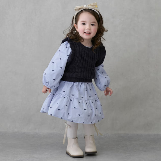 日本童裝 pe#main 針織背心連身裙套裝 80-130cm 女童款 冬季 TOPS DRESSES