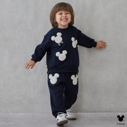 日本童裝 pe#main x Disney 毛毛圖案衛衣 80-130cm 男童款/女童款 冬季 TOPS 聖誕紅/新年紅