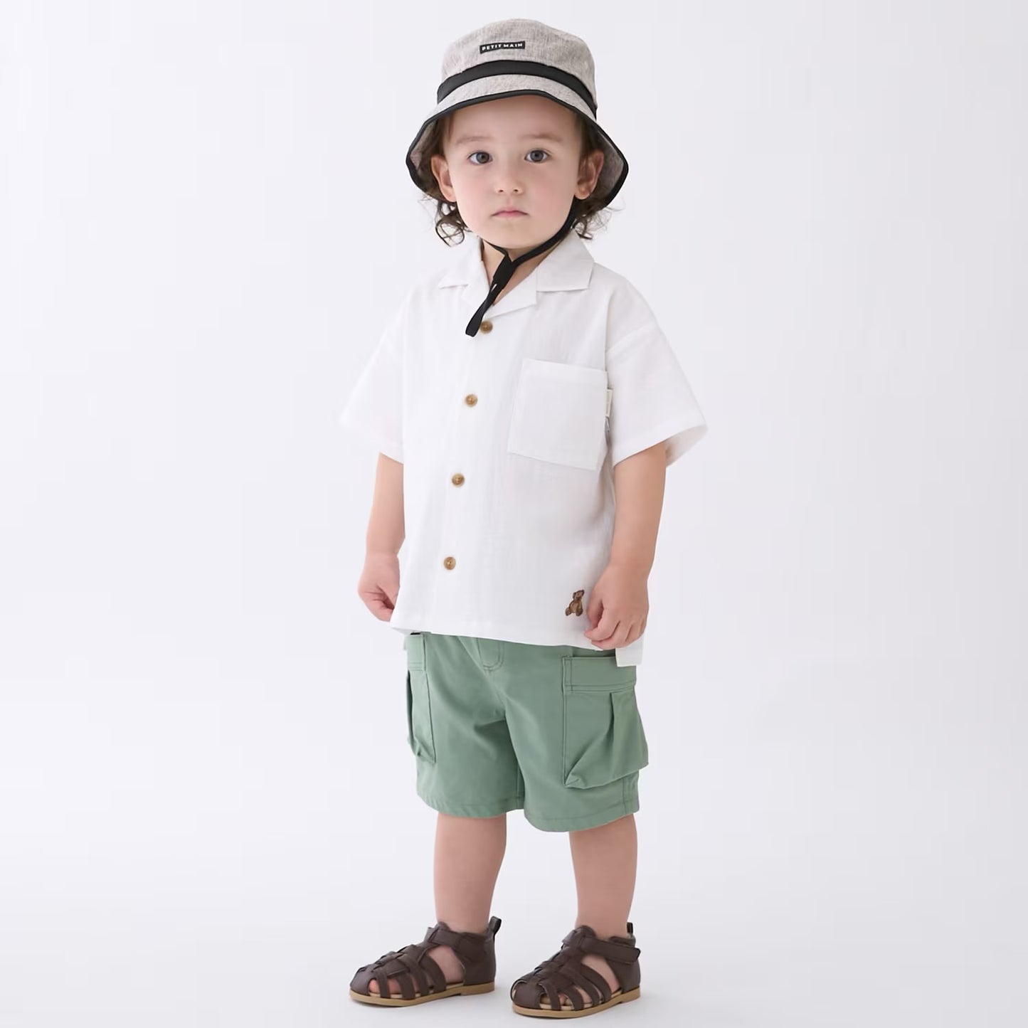 日本童裝 pe#main 各種圖案短袖襯衫 80-130cm 男童款 夏季 TOPS