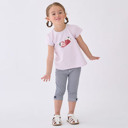 日本童裝 pe#main 七分長褲 80-130cm 女童款 夏季 PANTS