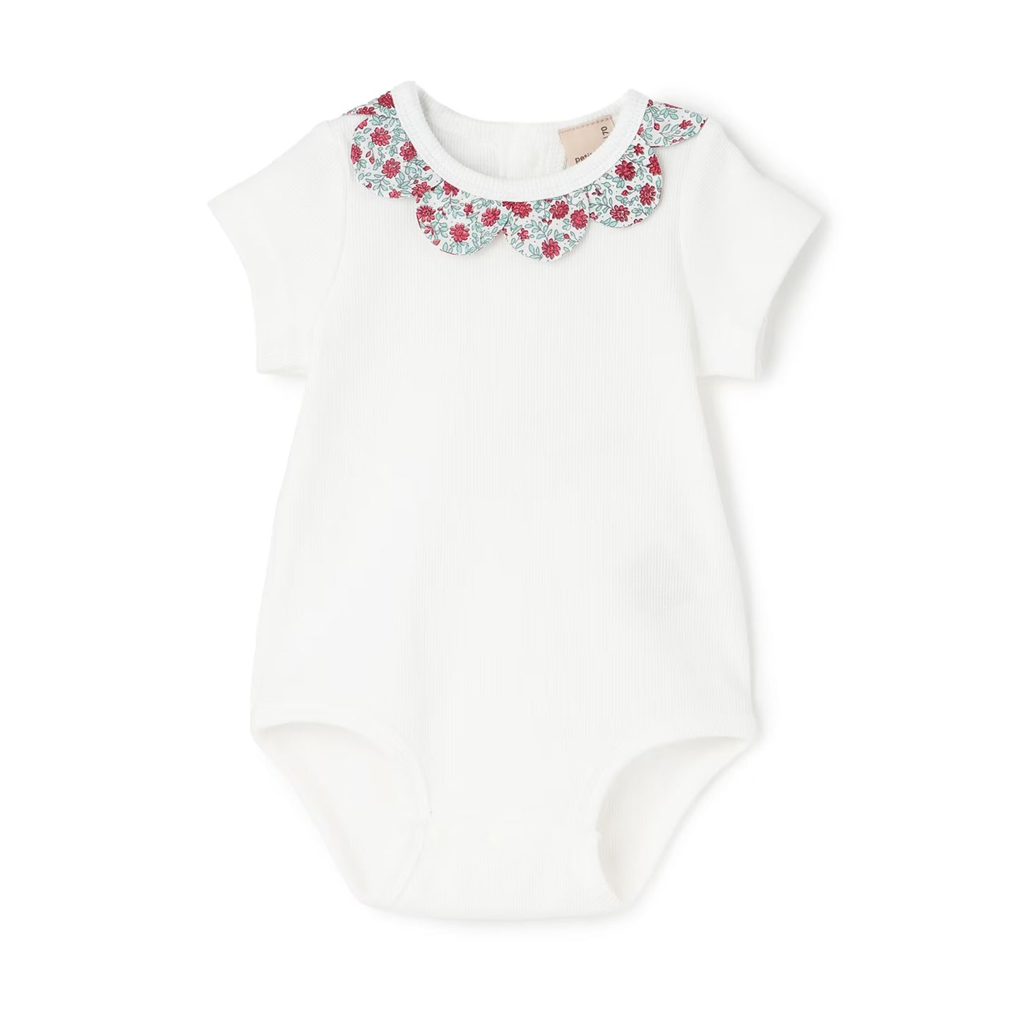 日本童裝 pe#main 碎花領連衣70-80cm 女童款 初生嬰兒 夏季 Jumpsuit