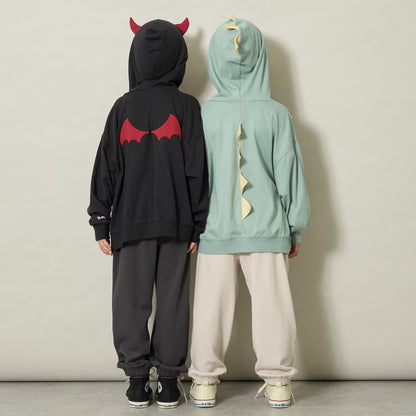日本童裝 b・R# 吸水速乾 防UV 防污系列 恐龍惡魔薄衛衣 100-130cm 男童款/女童款 萬聖節 Cosplay服裝 Halloween攪鬼特輯