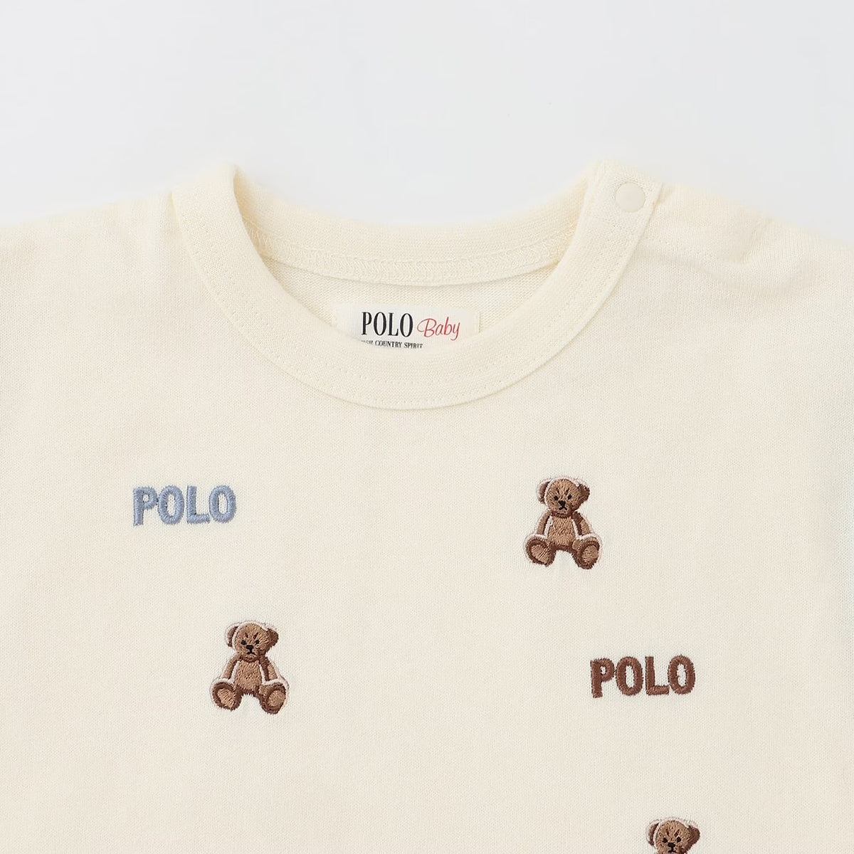 日本童裝 pe#main x【POLO BCS】小熊刺繡上衣 80-130cm 男童款 秋季 TOPS