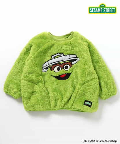 日本童裝 BREEZE x Sesame Street 毛毛上衣 80-140cm 男童款/女童款 冬季 TOPS