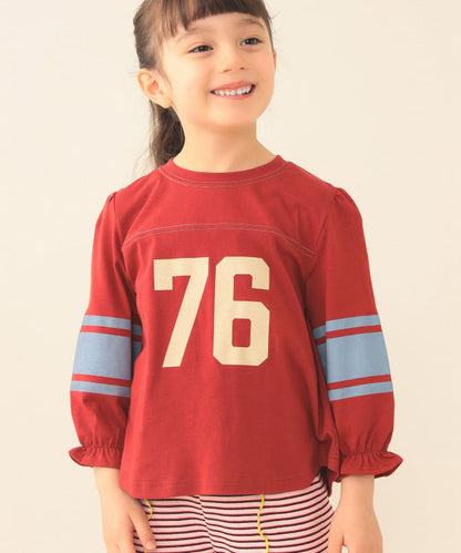 日本童裝 BE#AMS mini 編號印花上衣 90-140cm 女童款 夏季 TOPS
