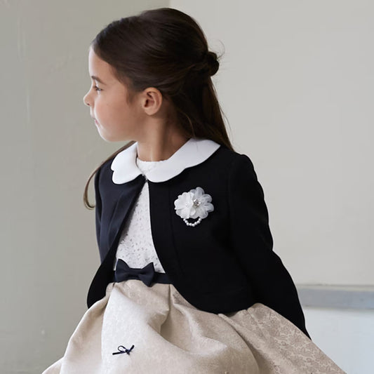 日本童裝 pe#main 禮服兩件套裝 110-130cm 女童款 冬季 OUTERWEAR DRESSES 面試/宴會/表演