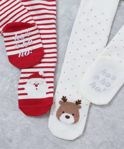 日本童裝 apres les cours 緊身褲 70-80cm 男童款/女童款 初生嬰兒 冬季 PANTS Christmas 聖誕快樂特輯 聖誕服裝/飾物配件 聖誕紅/新年紅