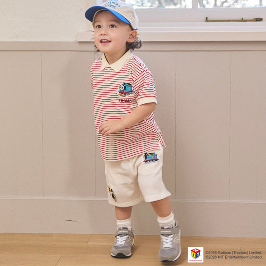 日本童裝 pe#main x Thomas 間條polo衫 80-130cm 男童款 夏季 TOPS