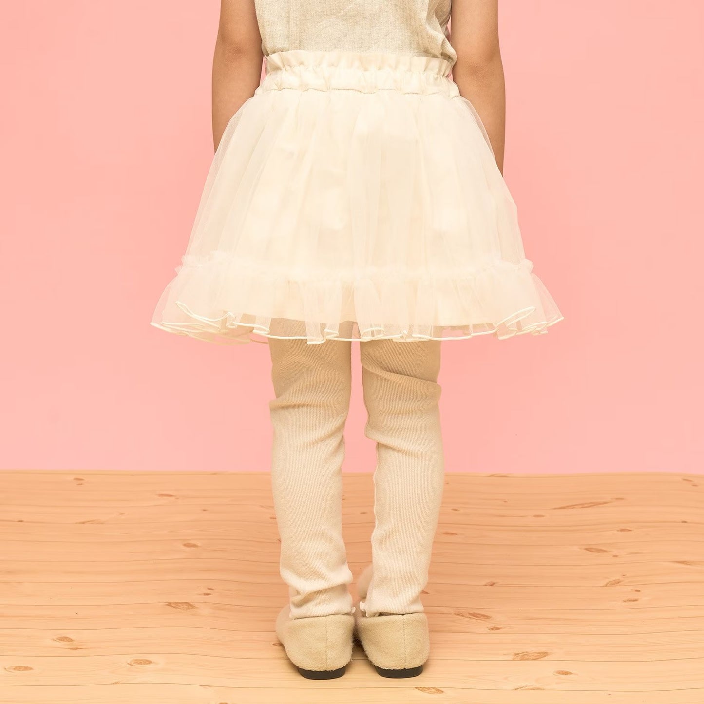 日本童裝 Ly# mine 蓬鬆薄紗裙連打底褲 100-140cm 女童款 冬季 SKIRTS PANTS