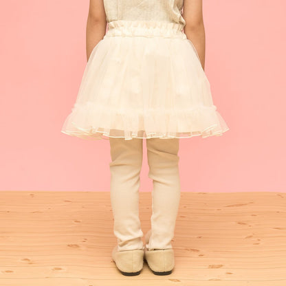 日本童裝 Ly# mine 蓬鬆薄紗裙連打底褲 100-140cm 女童款 冬季 SKIRTS PANTS