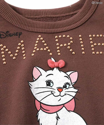日本童裝 BREEZE x Disney Marie 拼紗衛衣 90-140cm 女童款 冬季 Tops
