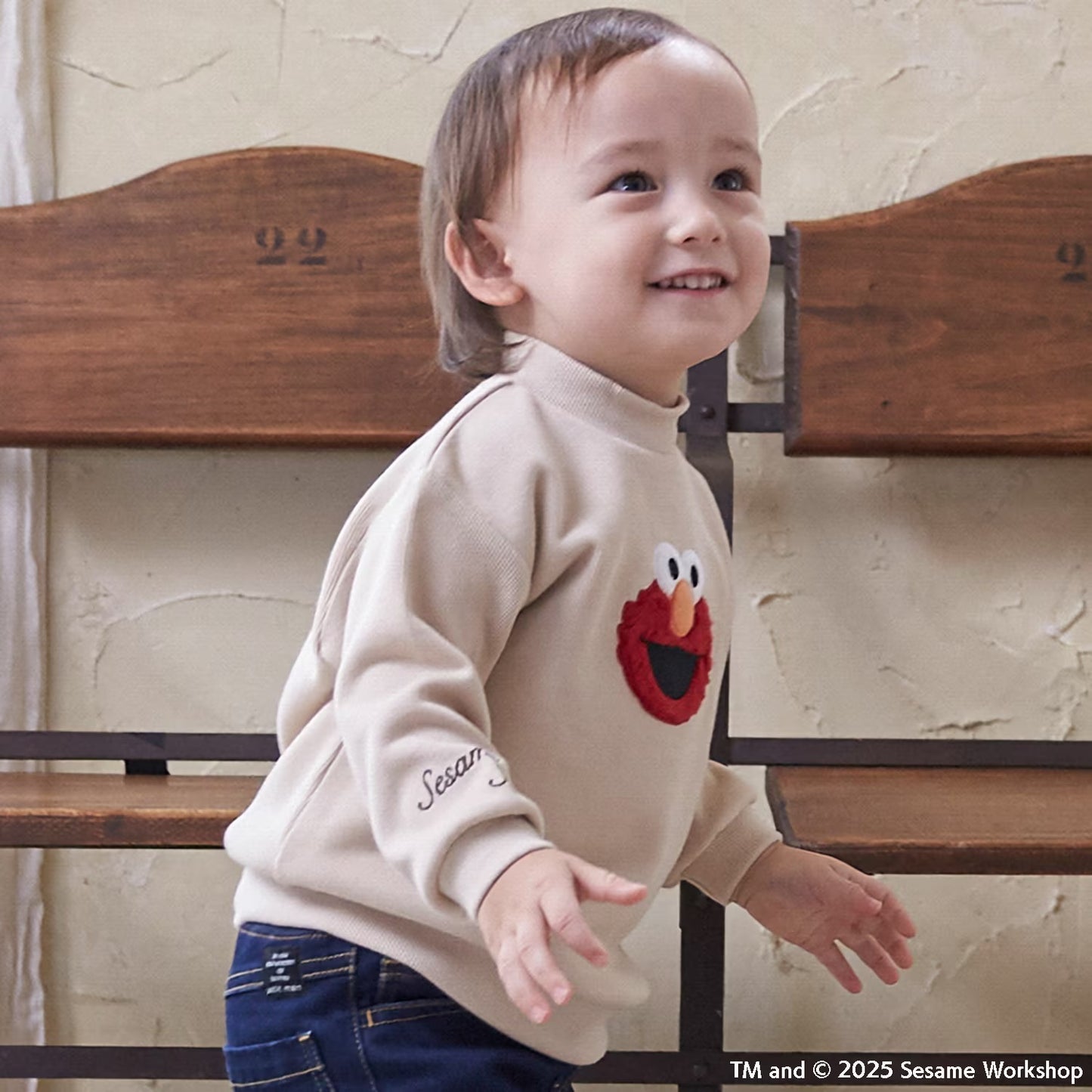 日本童裝 pe#main x SESAME STREET 芝麻街衛衣 80-130cm 男童款/女童款 冬季 TOPS