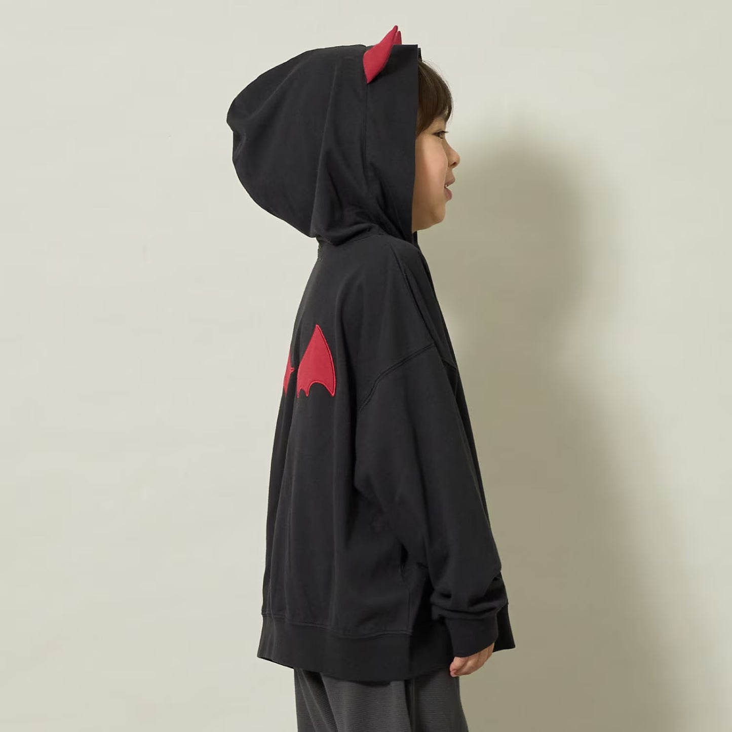 日本童裝 b・R# 吸水速乾 防UV 防污系列 恐龍惡魔薄衛衣 100-130cm 男童款/女童款 萬聖節 Cosplay服裝 Halloween攪鬼特輯