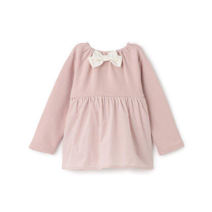 日本童裝 pe#main x Disney 珍珠拼接上衣 80-130cm 女童款 秋季 TOPS