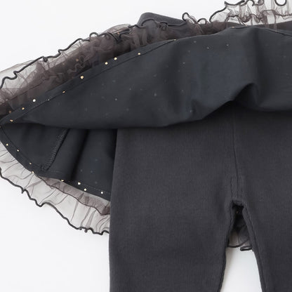 日本童裝 pe#main 薄紗裙連緊身褲 80-130cm 女童款 冬季 SKIRTS PANTS