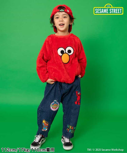 日本童裝 BREEZE x Sesame Street 毛毛上衣 80-140cm 男童款/女童款 冬季 TOPS