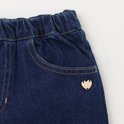 日本童裝 Ly# mine 後繫帶蝴蝶結牛仔褲 100-140cm 女童款 秋季 PANTS