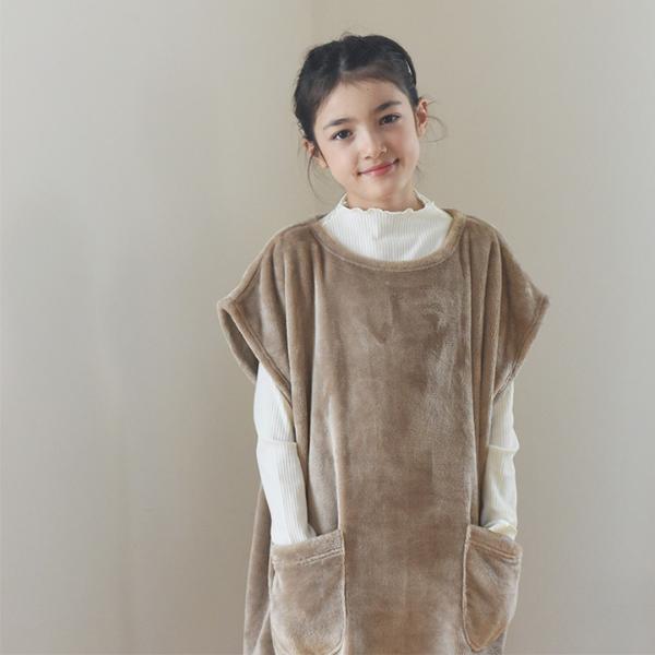 日本直送 超細纖維絨毛套頭睡袋/家居服 100-140cm 親子裝 男童款/女童款 秋冬季 睡袋系列