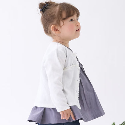 日本童裝 pe#main 防UV 針織外套 80-130cm 女童款 夏季 OUTERWEAR
