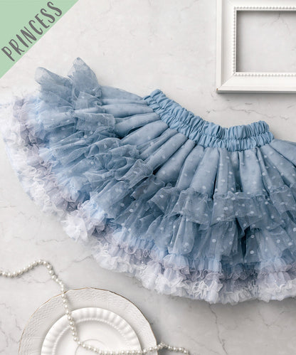 日本童裝 panpantutu 法式藍 tutu裙 70-145cm 女童款 初生嬰兒 夏季 SKIRTS