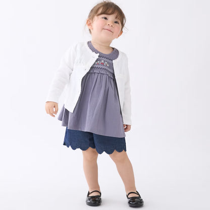 日本童裝 pe#main 防污系列 花邊短褲 80-130cm 女童款 夏季 PANTS