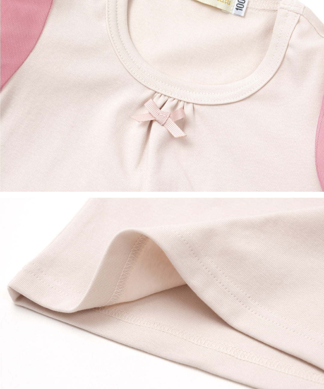Japanese children's clothing panpantutu puff sleeve top 80-150cm girls summer TOPS 