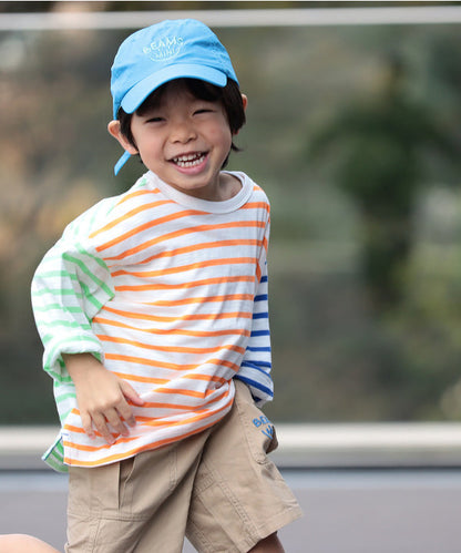 日本童裝 BE#AMS mini 條紋長袖上衣 90-140cm 男童款/女童款 夏季 TOPS
