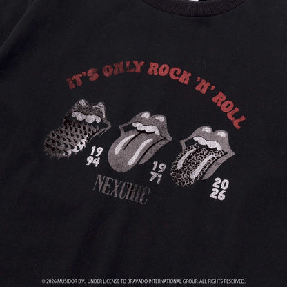 日本童裝 NEXCHIC x The Rolling Stones 植絨印花 110-150cm 男童款/女童款 秋季 TOPS 其他品牌童裝 聖誕紅/新年紅