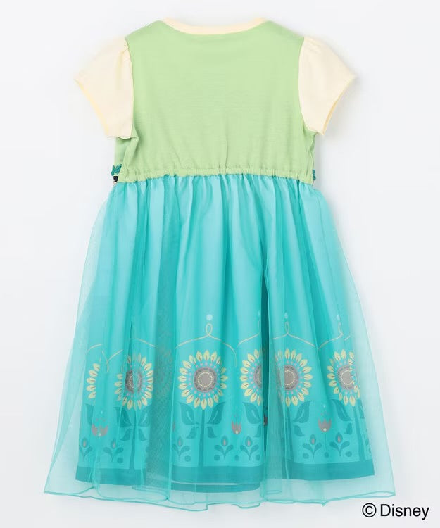 日本童裝 aF#a325 x Disney FROZEN Anna連身裙 90-140cm 女童款 夏季 DRESSES