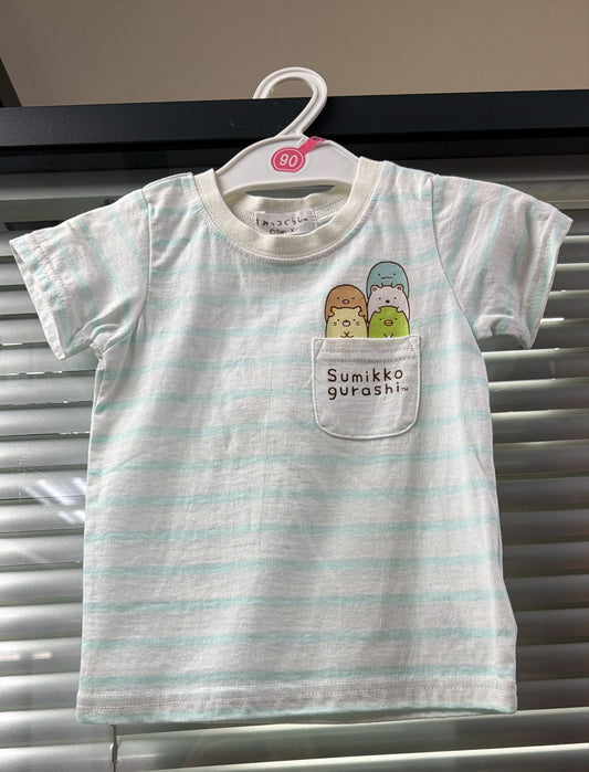 現貨區1-2日寄出--日本童裝 西松屋 x 角落生物 上衣 90cm 女童款 夏季 Tops