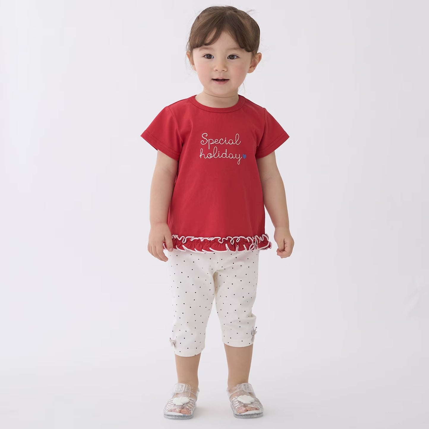 日本童裝 pe#main 七分長褲 80-130cm 女童款 夏季 PANTS