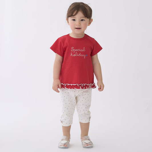 日本童裝 pe#main 七分長褲 80-130cm 女童款 夏季 PANTS