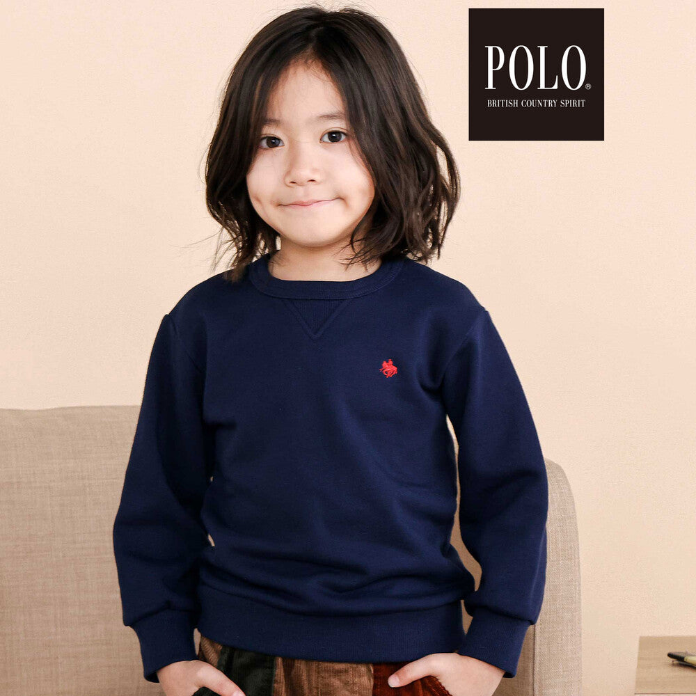 日本童裝  SLAP SLIP x POLO BCS Logo印花衛衣 80-130cm 男童款/女童款 秋季 TOPS