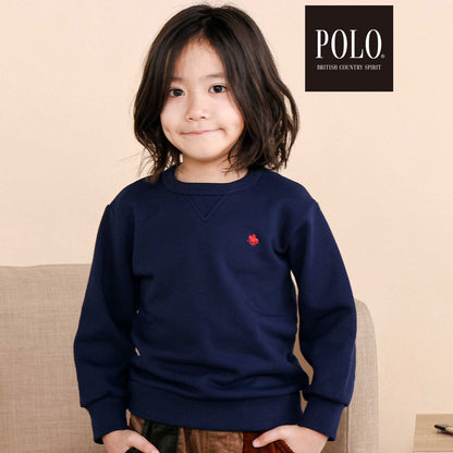 日本童裝  SLAP SLIP x POLO BCS Logo印花衛衣 80-130cm 男童款/女童款 秋季 TOPS