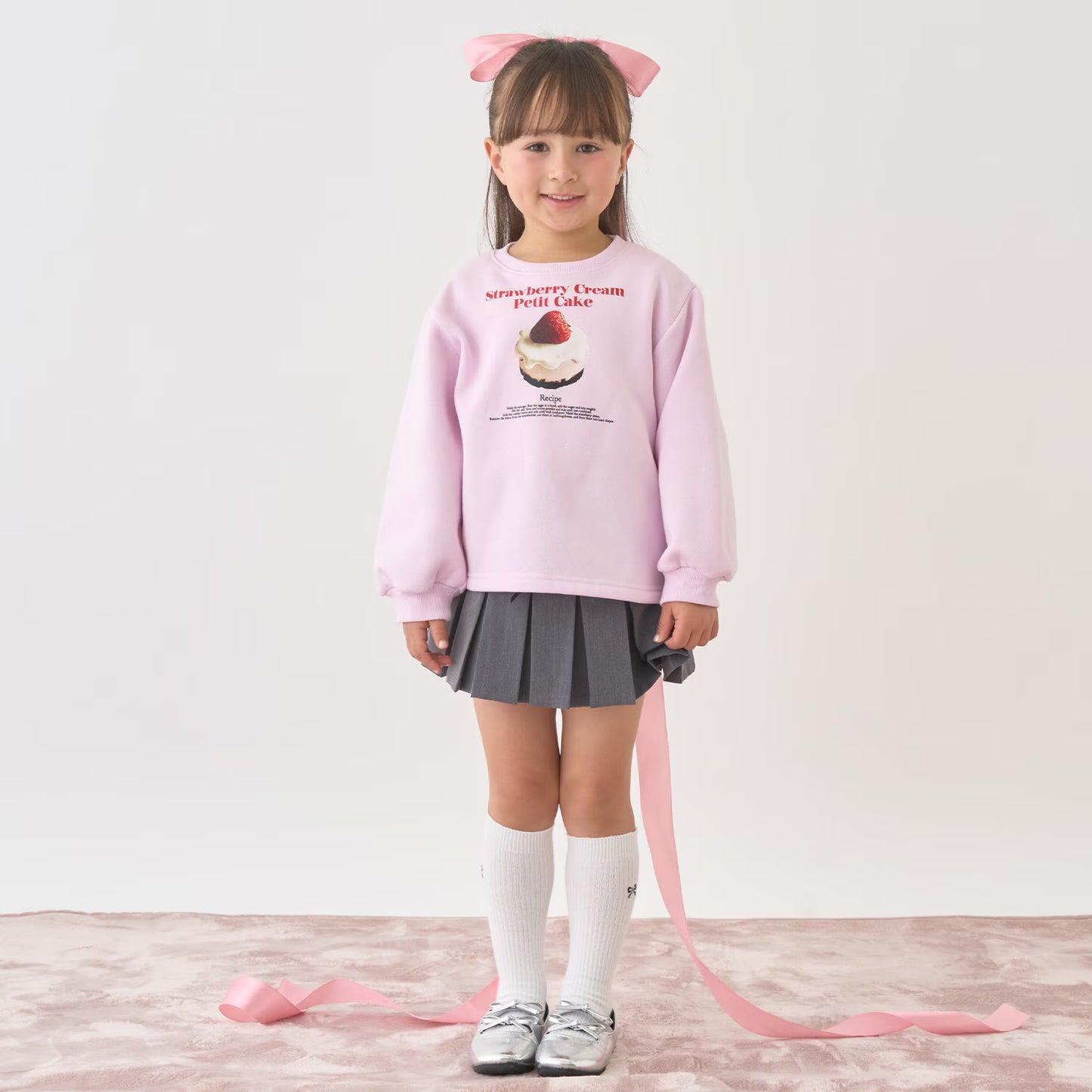 日本童裝 Ly# mine 抓毛蛋糕印花衛衣 100-150cm 女童款 冬季 TOPS