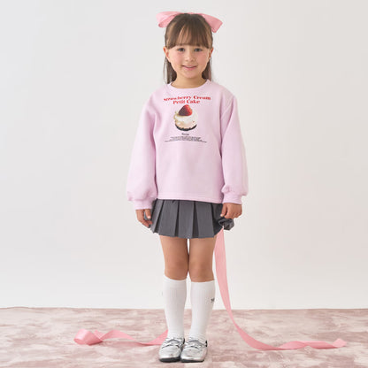 日本童裝 Ly# mine 抓毛蛋糕印花衛衣 100-150cm 女童款 冬季 TOPS