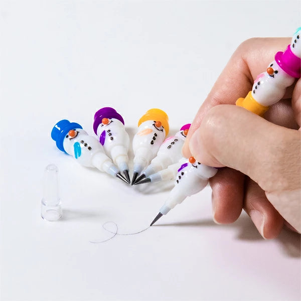 日本直送 聖誕雪人子彈鉛筆 隨機30支 聖誕快樂特輯 Christmas Party 發光/玩具/文具/小禮物
